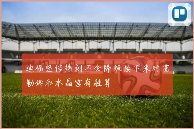 迪福坚信热刺不会降级接下来对富勒姆和水晶宫有胜算