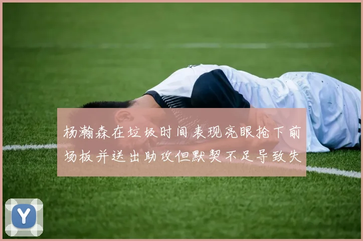 杨瀚森在垃圾时间表现亮眼抢下前场板并送出助攻但默契不足导致失误